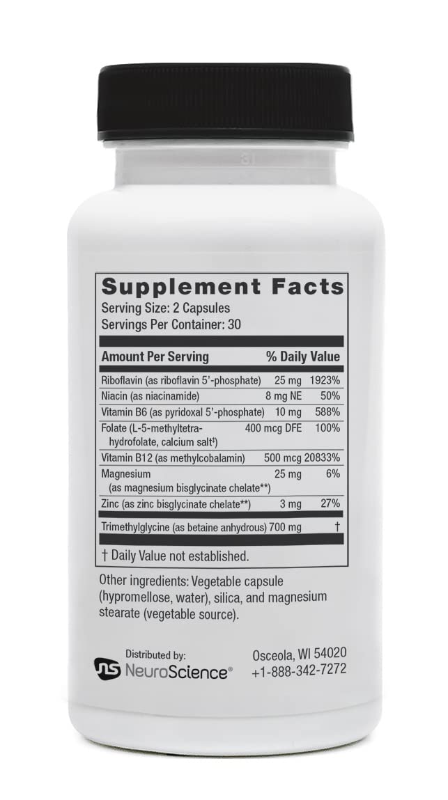 NeuroScience Methyl FMT L-Methylfolate Supplement - 60 Capsules - image 4