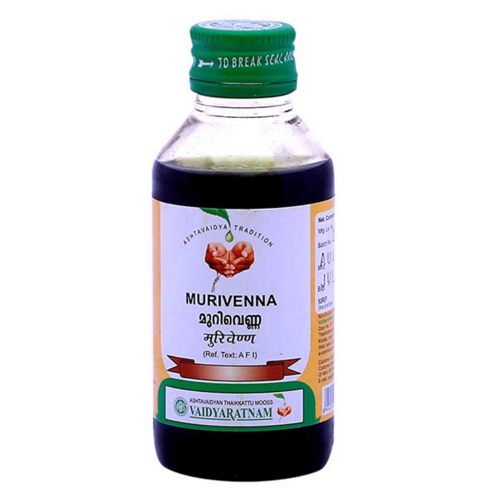 Vaidyaratnam Murivenna Ayurvedic Oil - 2 x 200 ml