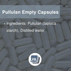 LFA Tablet Presses Empty Capsules Size 1 - Clear Vegan Caps - Fits