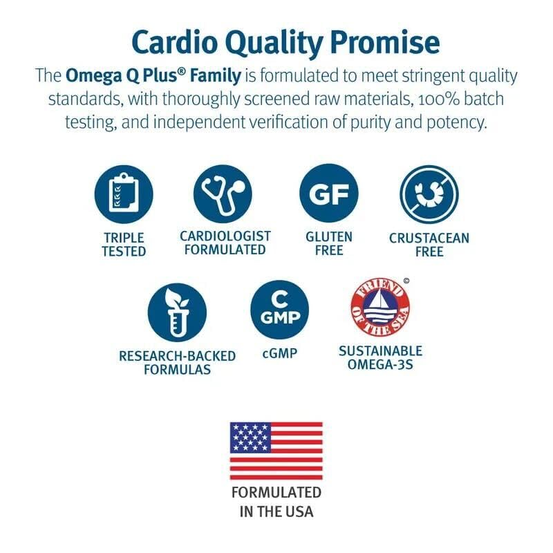 Dr. Sinatra Omega Q Plus Resveratrol and Turmeric - 180 Softgels - image 5
