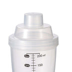 Generic Clear Plastic Shaker Bottle with Measurement Scale - 200ml - image 2