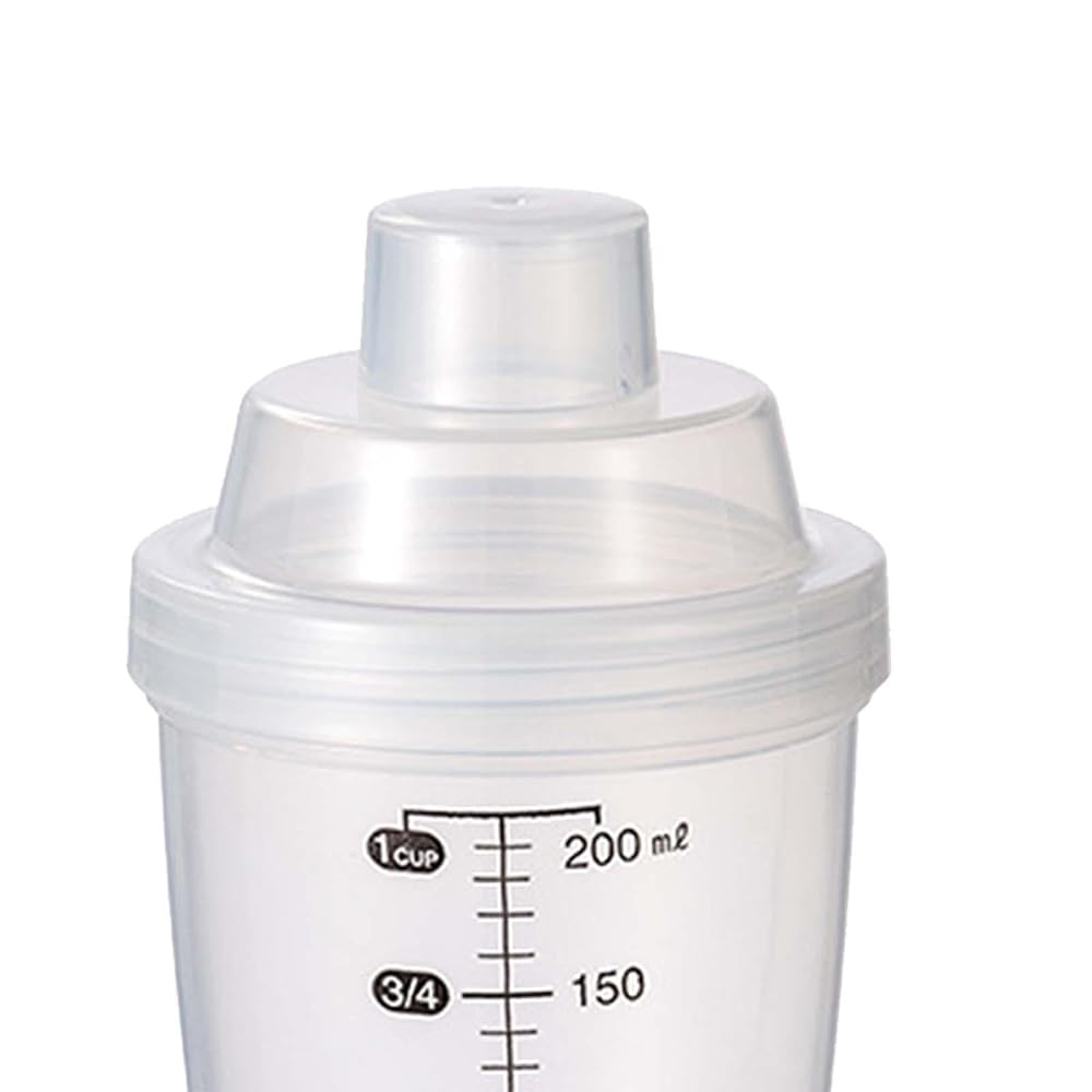 Generic Clear Plastic Shaker Bottle with Measurement Scale - 200ml - image 2