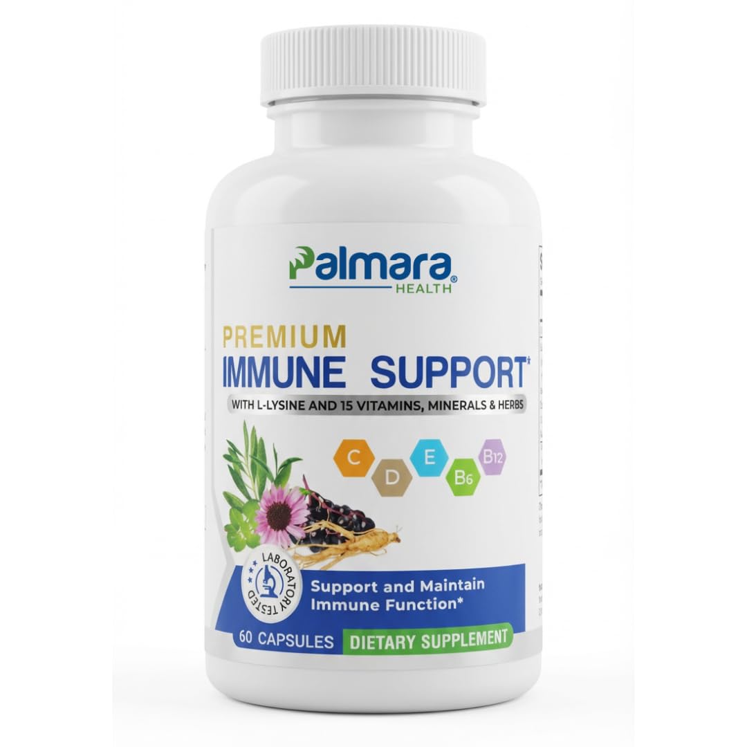 Palmara Health Premium Immune Support Supplement - 60 Capsules