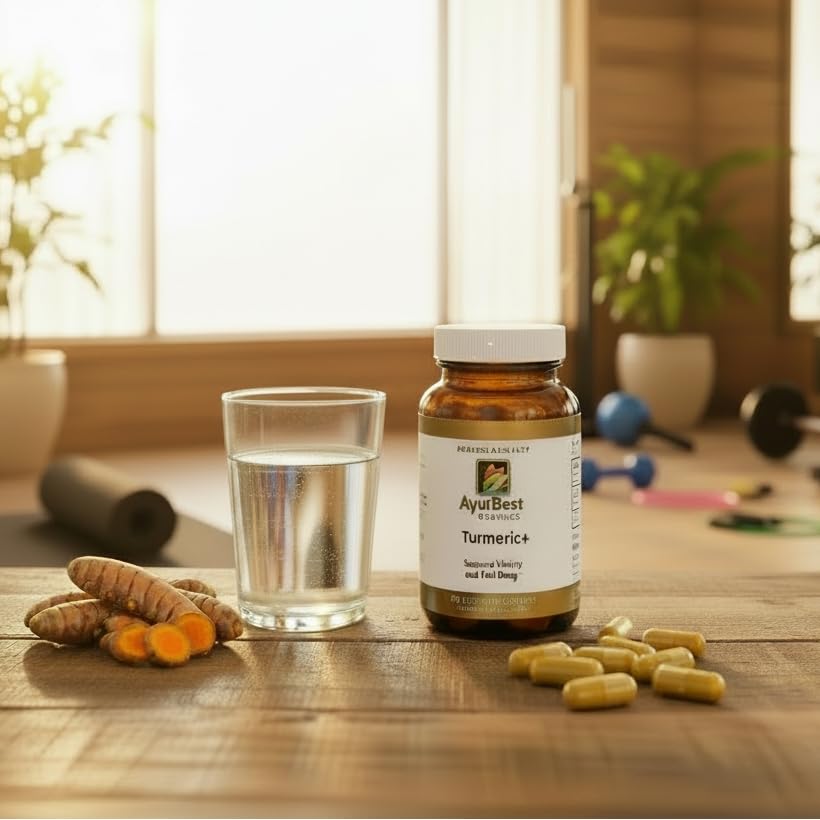 AyurBest Organic Turmeric Plus Capsules 500 mg - 90 Vegetarian Capsules - image 2