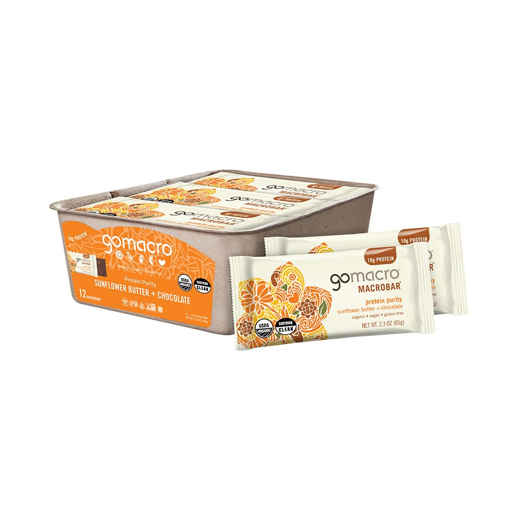 GoMacro MacroBar Organic Vegan Protein Bars