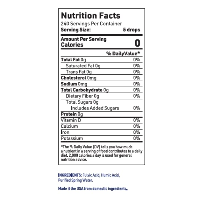 AgeImmune Fulvic Acid Humic Acid 500 mg - 2 Fl Oz - image 7