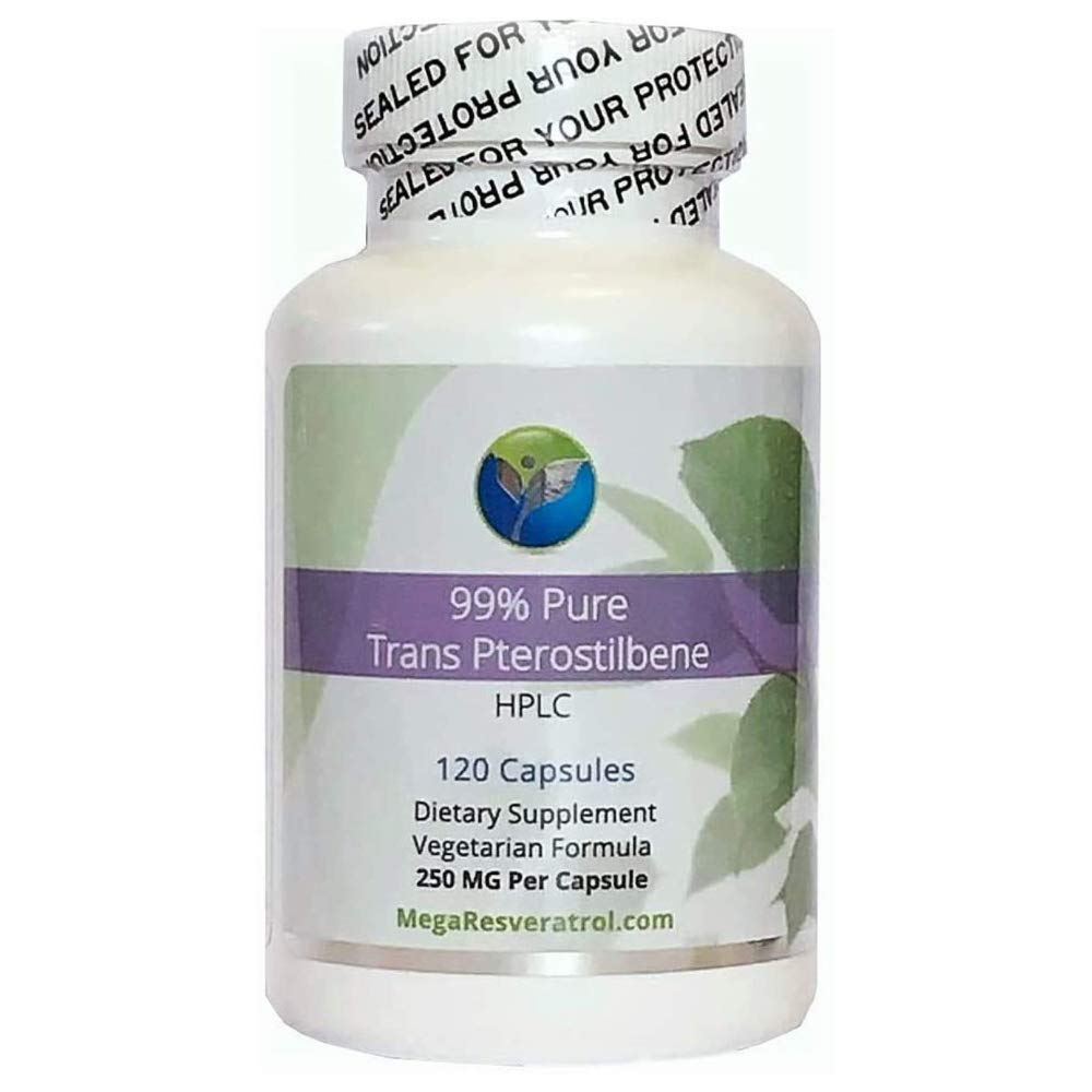 Mega Resveratrol Pterostilbene 250 MG - 120 Vegetarian Capsules