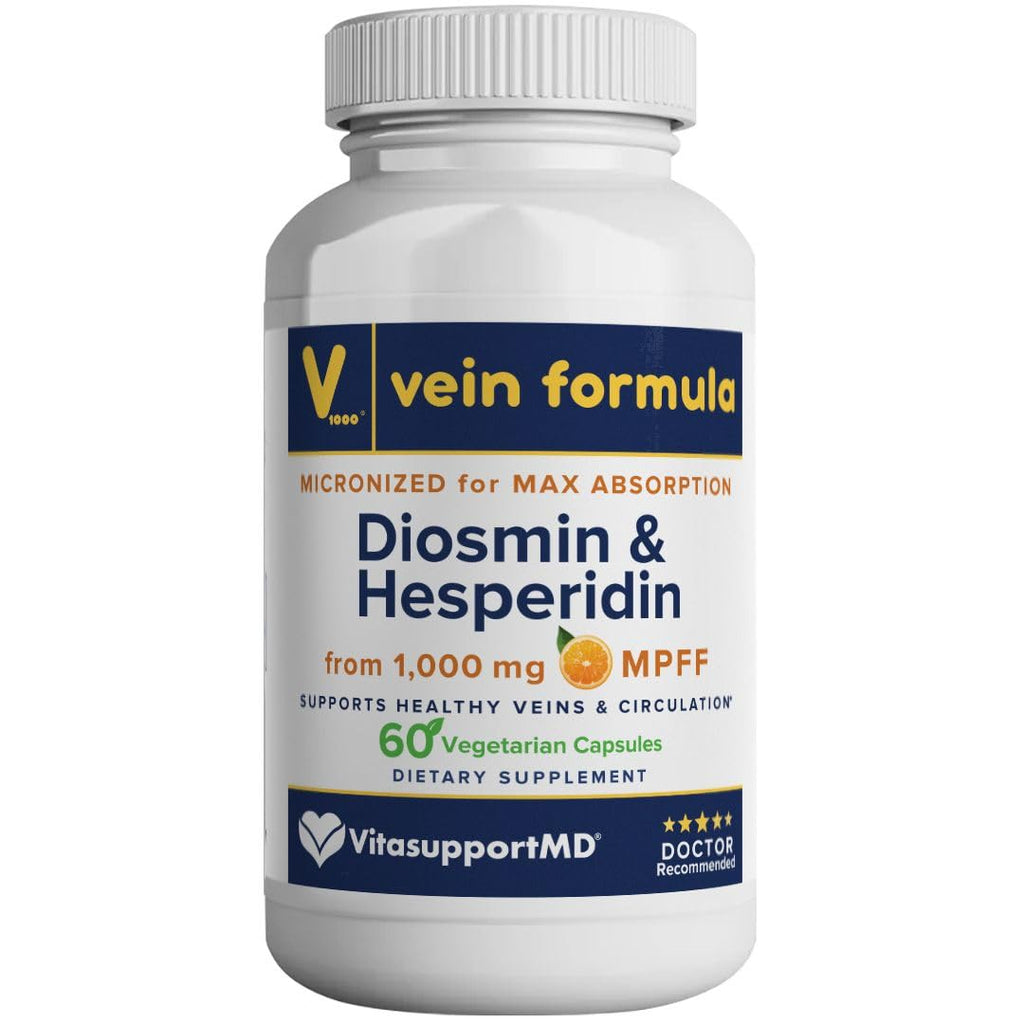 VITASUPPORTMD Vein Formula Diosmin Hesperidin 1000mg - 60 Capsules