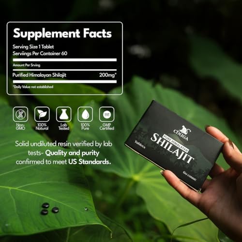 Chuga Organic Himalayan Shilajit Tablets - 60 Tablets - image 4