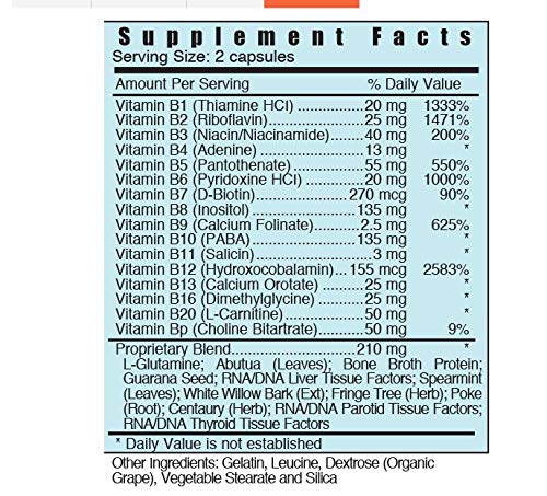 Systemic Formulas #115 16B Stress Complex B-Complex - 60 Capsules - image 2