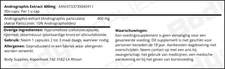NOW Foods Andrographis Extract 400 mg - 90 Vegetarian Capsules - image 2