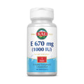 KAL E-1000 D-Alpha Tocopherol 1000 IU - 30 Softgels