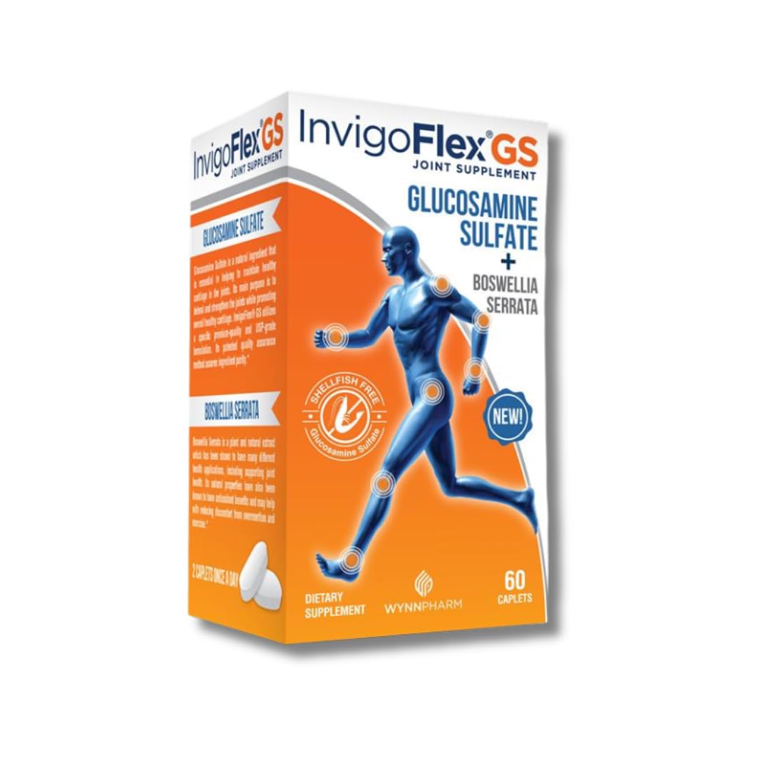 INVIGOFLEX GS Glucosamine Sulfate Joint Support - 60 Caplets