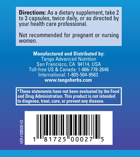 Tango ProstaPhase Natural Herbal Prostate Support - 120 Vegetarian Capsules - image 5