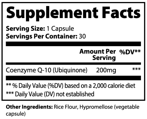 Minimo Nutrition CoQ10 Ubiquinone 200mg - 30 Capsules - image 9