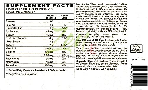 Zen Supplements Organic Grass Fed Whey Protein 19g - Chocolate Powder - image 3