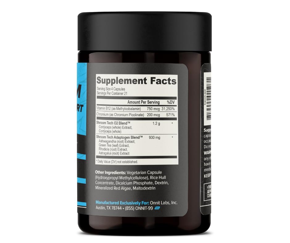 ONNIT Shroom Tech Sport Pre-Workout Capsules