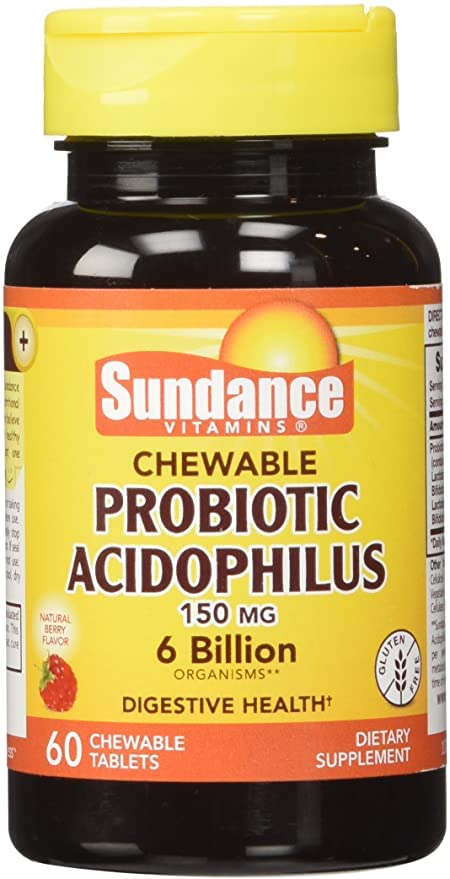 Sundance Probiotic Acidophilus 6 Billion Active Cultures - 180 Tablets