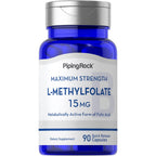 Piping Rock L-Methylfolate 15 mg - 90 Capsules