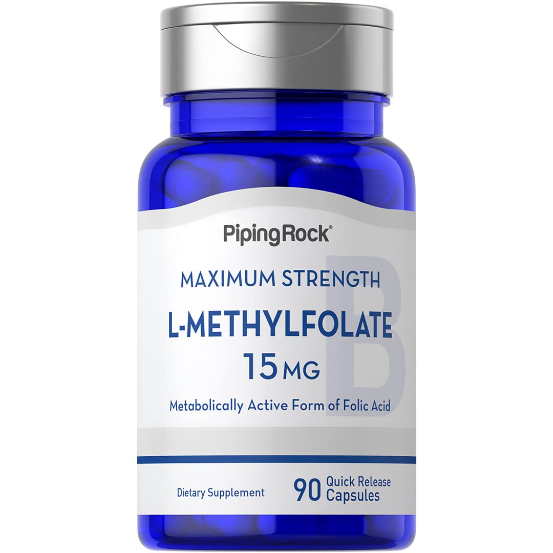 Piping Rock L-Methylfolate 15 mg - 90 Capsules