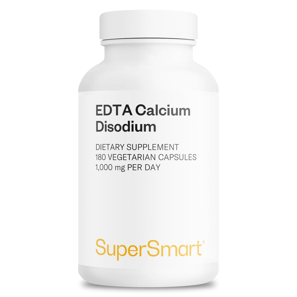 Supersmart EDTA Calcium Disodium 1000 mg - 180 Vegetarian Capsules