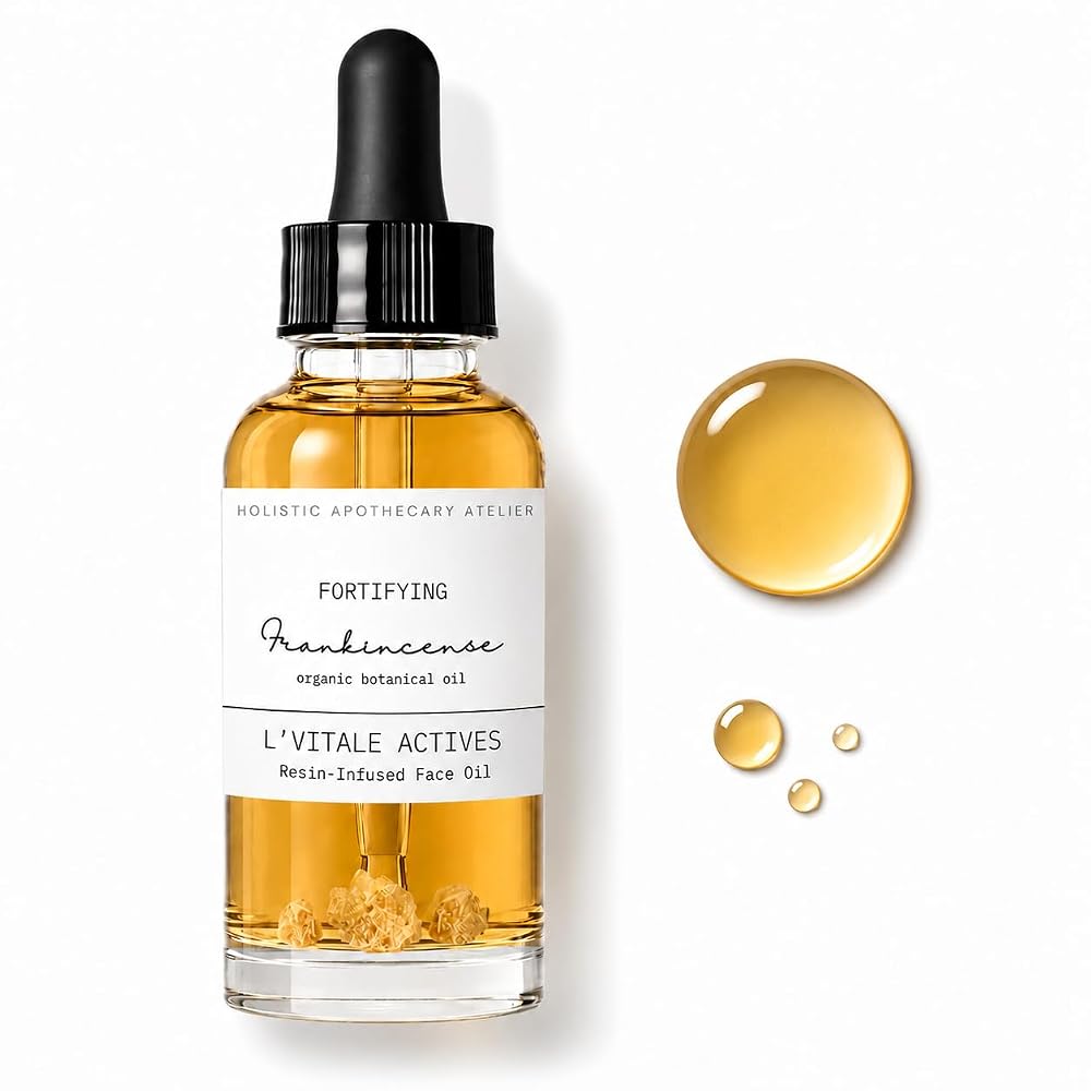 Holistic Apothecary Frankincense Face Oil with Black Seed & Rosehip - 2 Fl Oz
