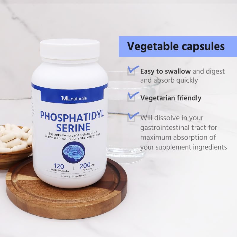 ML Naturals Phosphatidyl Serine 200mg Memory & Brain Support - image 5