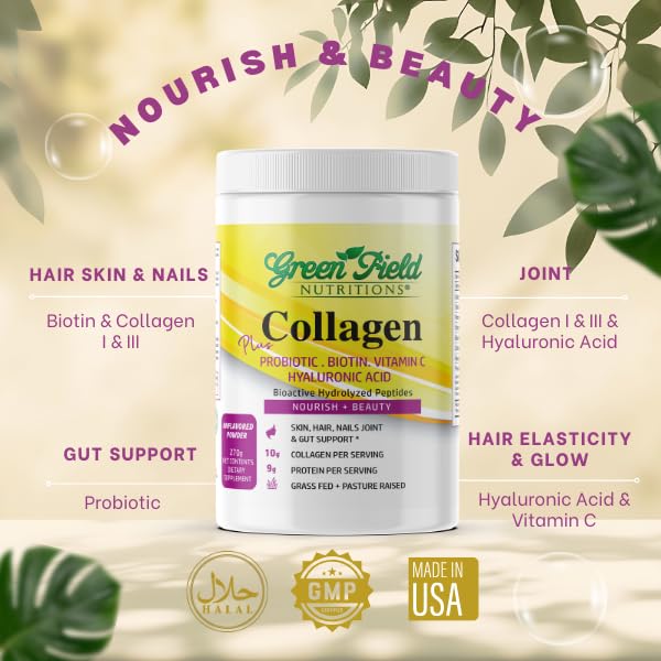 Greenfield Nutritions Halal Collagen Peptides Powder - 277g - image 2