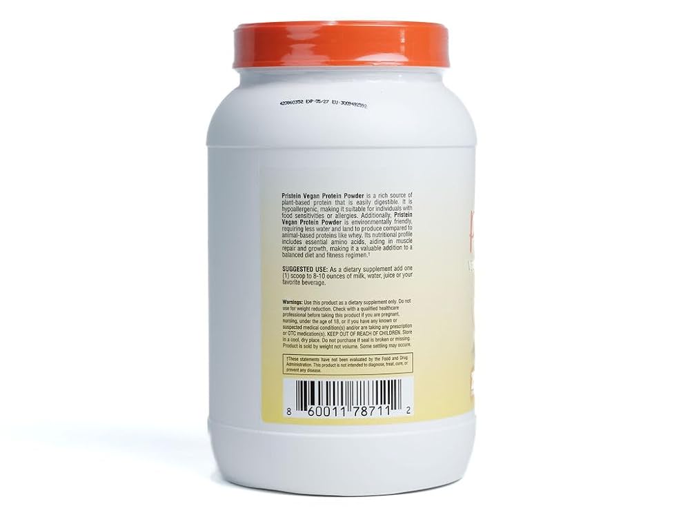 Pristein Vegan Protein Powder Peanut Butter Banana - 2.2 lb - image 2