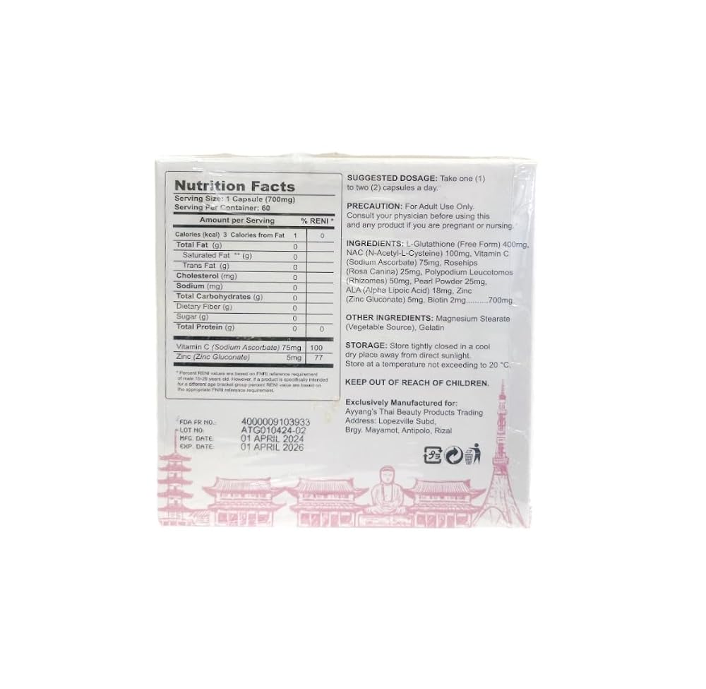 Aishi Premium Tokyo Glutathione - 60 Capsules - image 7