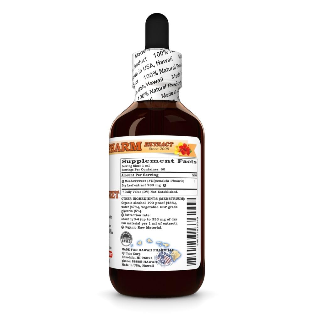 Hawaii Pharm Meadowsweet (Filipendula ulmaria) Leaf Liquid Extract
