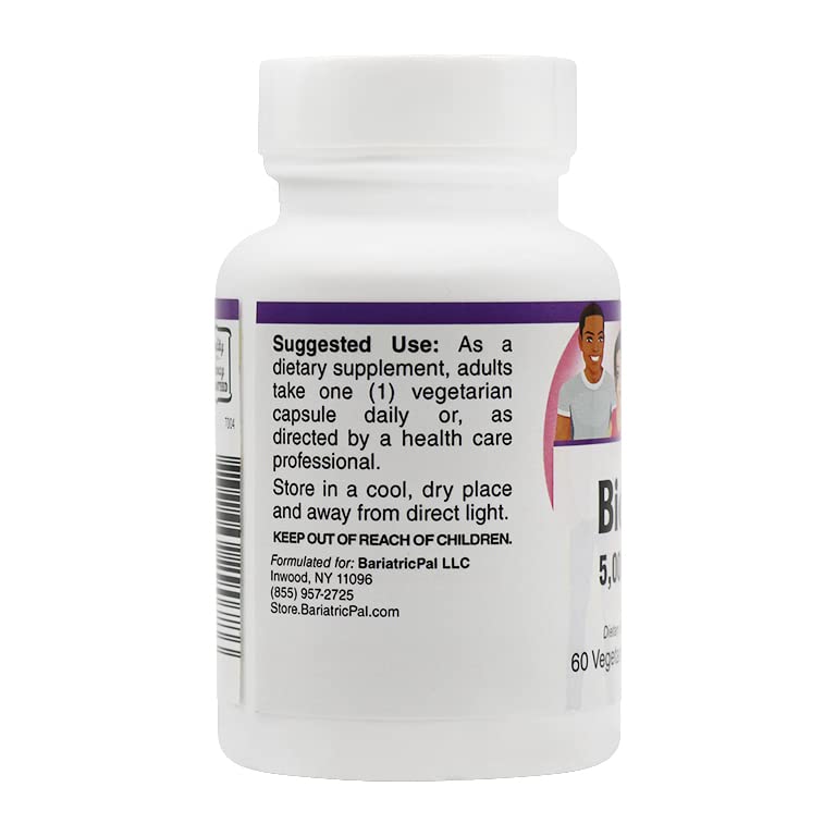 BariatricPal Biotin 5,000 mcg Easy Swallow Capsules
