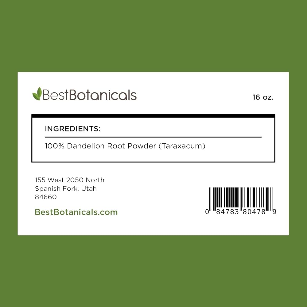 Best Botanicals Dandelion Root Powder - 16 oz. - image 7