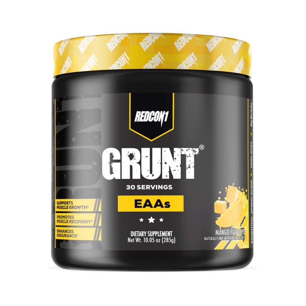 REDCON1 Grunt EAAs Mango Essential Amino Acids Powder - 30 Servings
