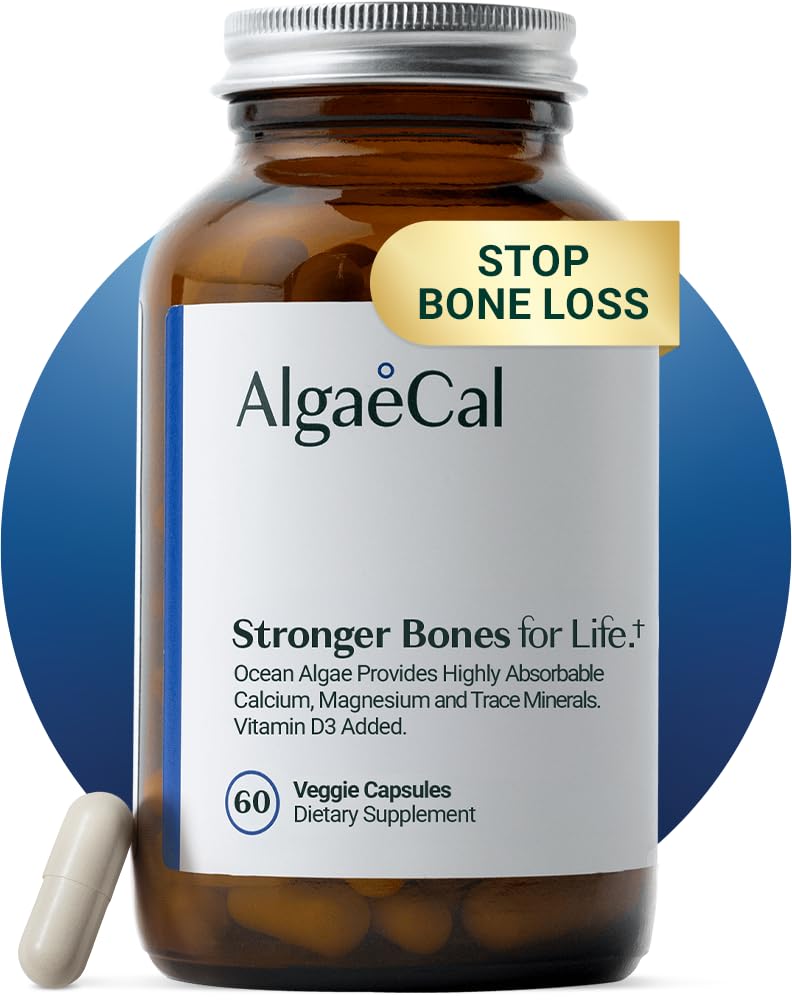 AlgaeCal Organic Calcium Supplement for Bone Strength