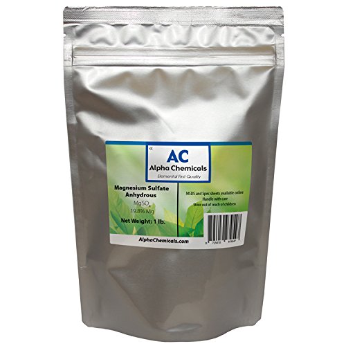 Alpha Chemicals Magnesium Sulfate Anhydrous Powder - 1 Pound