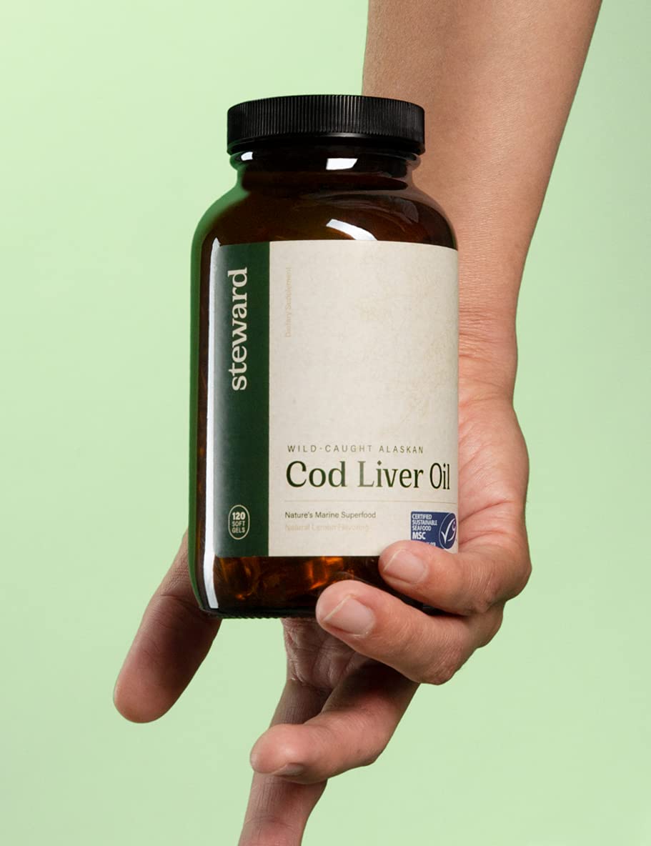 STEWARD Wild-Caught Alaskan Cod Liver Oil - 120 Softgels - image 4