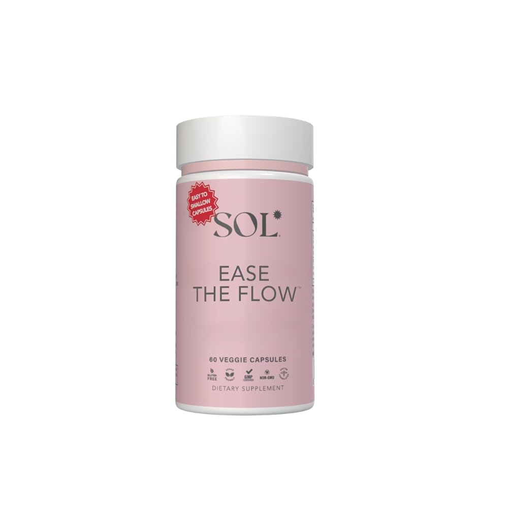 Sol Nutrition Ease the Flow PMS Support with B6 & B8 - 60 Capsules