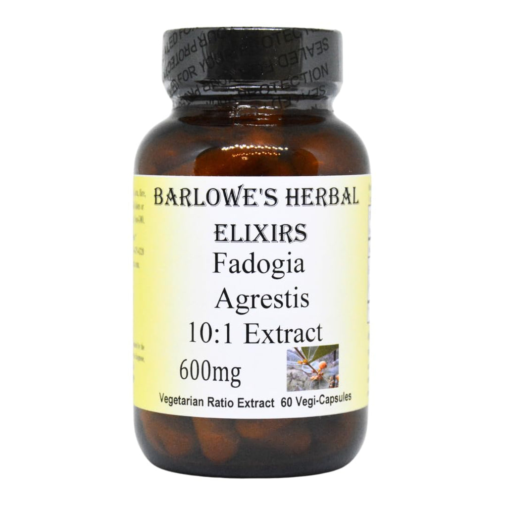Barlowe's Herbal Elixirs Fadogia Agrestis Extract 600mg - 60 Vegetarian Capsules