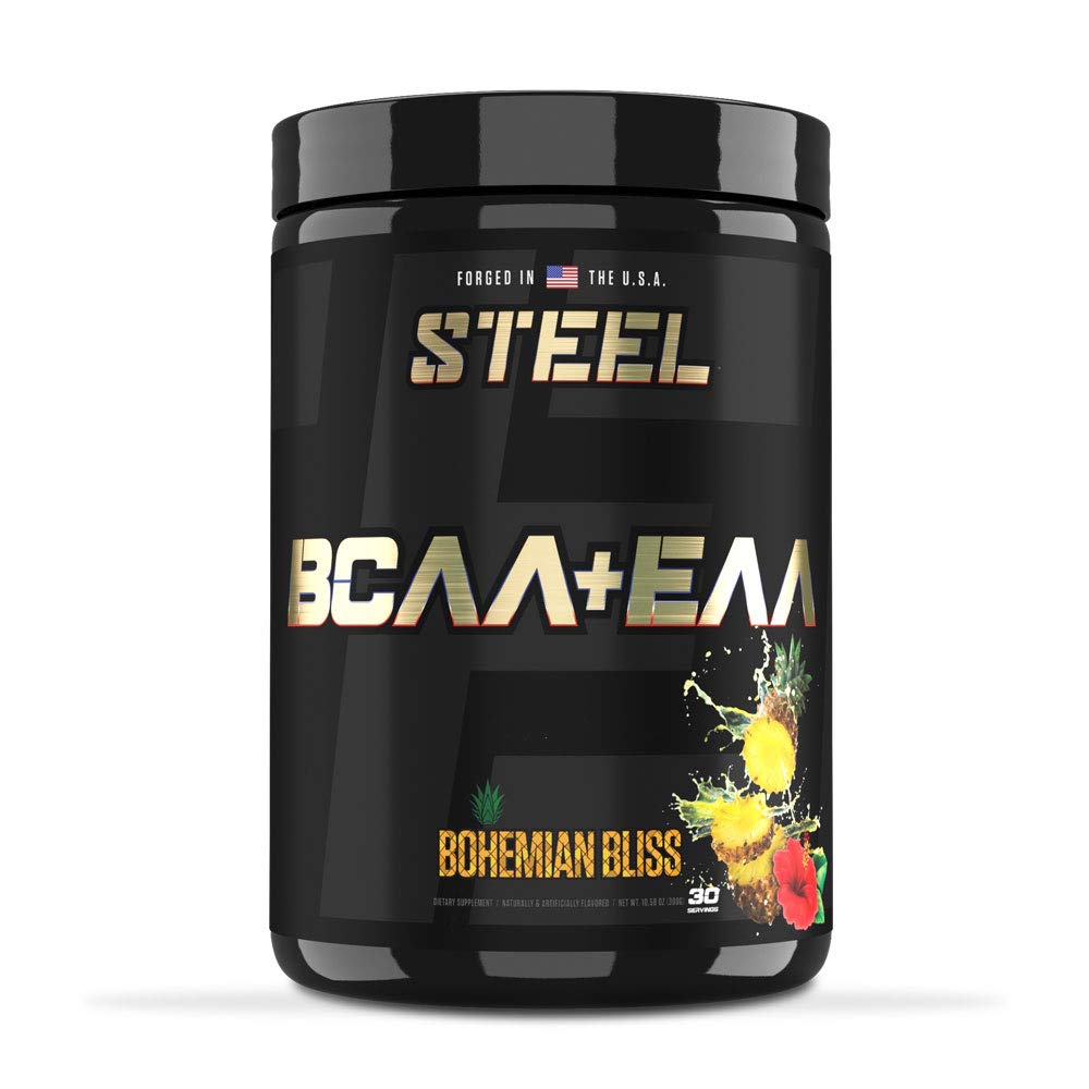 Steel Supplements BCAA EAA Powder High Performance Promotes Lean