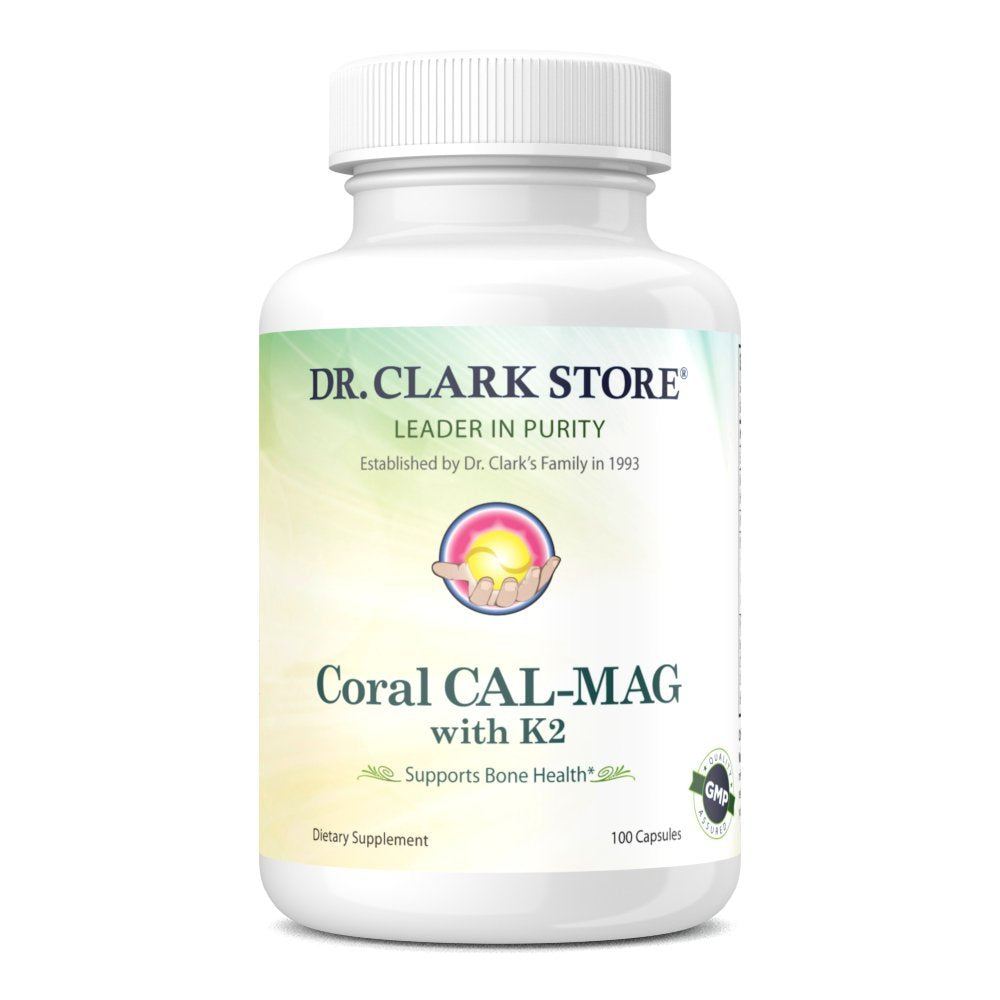 Dr Clark Dr. Clark Coral Cal-Mag K2 Supplement for Bone Health - 100 Capsules