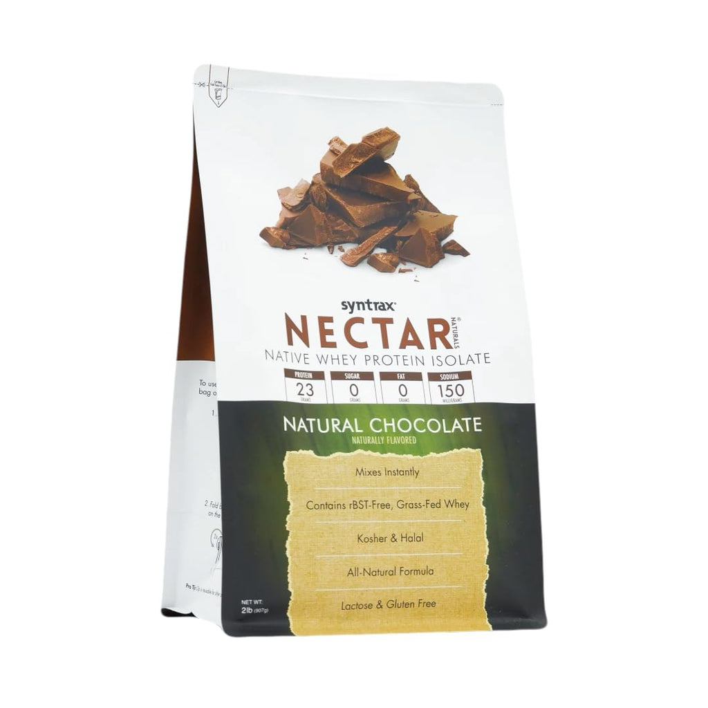 Syntrax Nectar Natural Whey Protein Isolate Chocolate - 2 lb - image 2