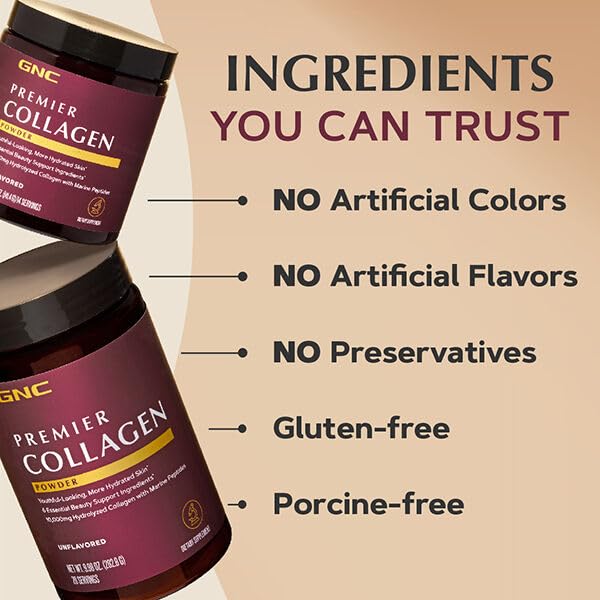 GNC Premier Collagen Powder Unflavored - 28 Servings - image 8