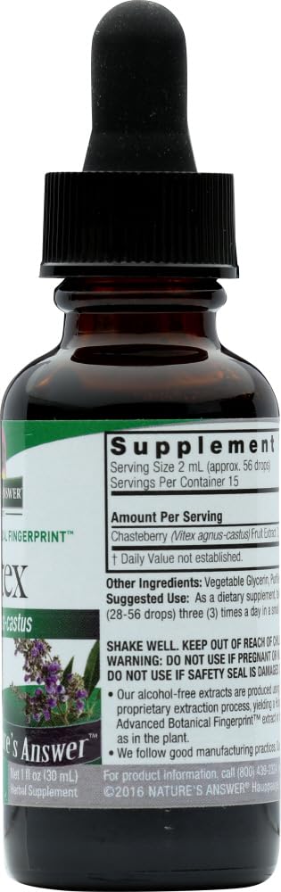 Nature's Answer Vitex Berry Alcohol Free Liquid - 1 Fl Oz (2 Pack) - image 4