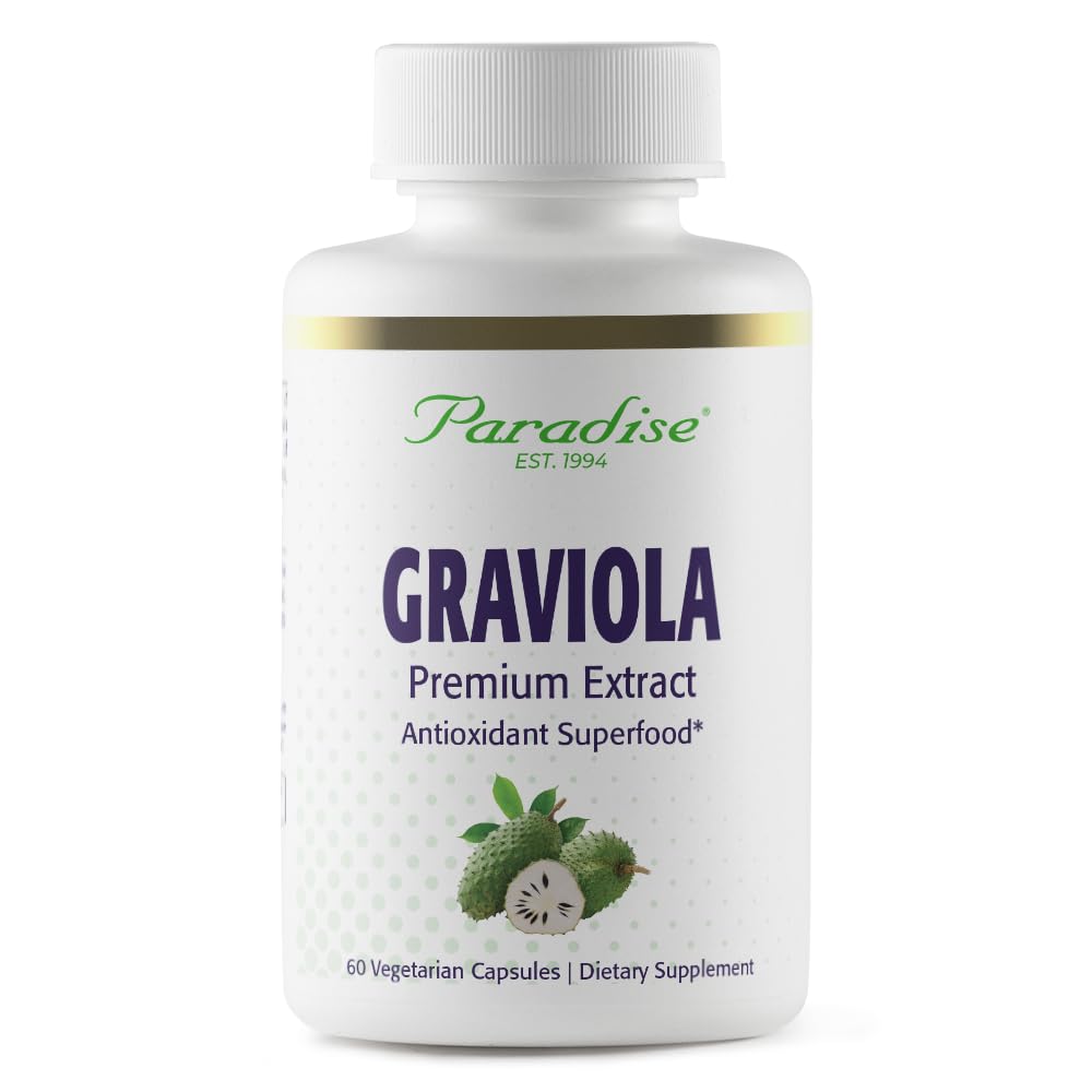 Paradise Herbs Graviola Leaf Extract Whole Spectrum - 60 Capsules
