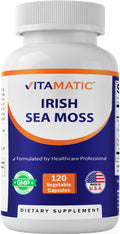 Vitamatic Irish Sea Moss with Bladderwrack & Burdock - 120 Capsules