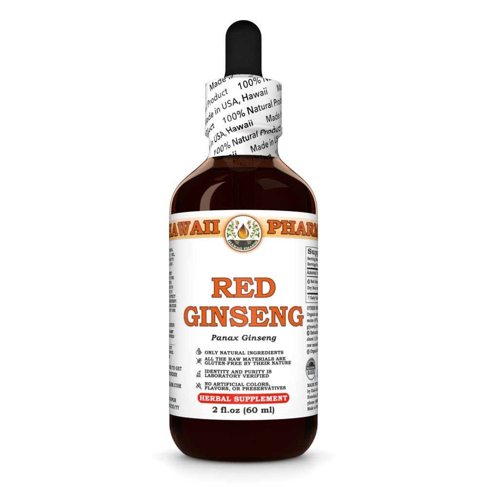 Hawaii Pharm Red Ginseng (Panax Ginseng) Root Liquid Extract