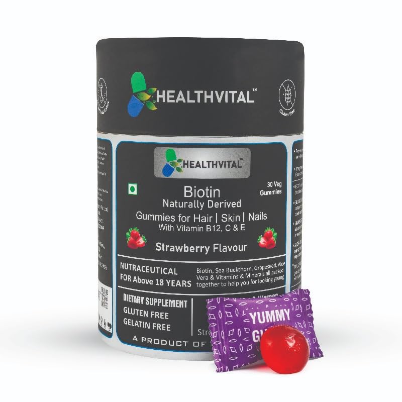 Beauty Brats Biotin Gummies for Hair, Skin, and Nails - 30 Gummies