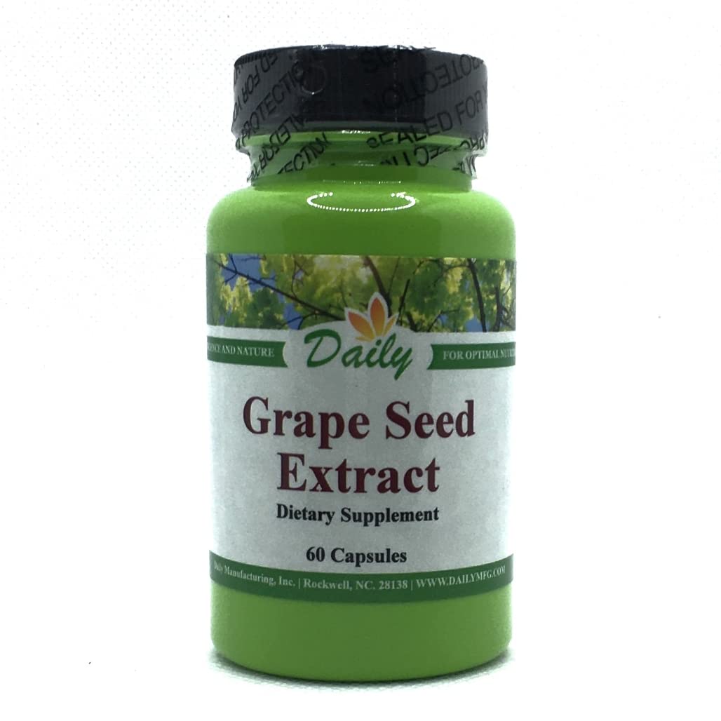 Daily Manufacturing Grape Seed Extract - 60 Vegetarian Capsules