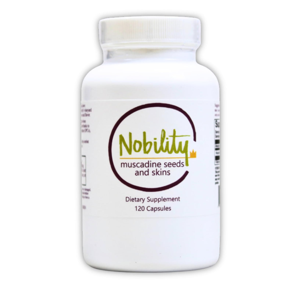 NOBILITY Naturals Muscadine Seed & Skin Capsules - 60 Count